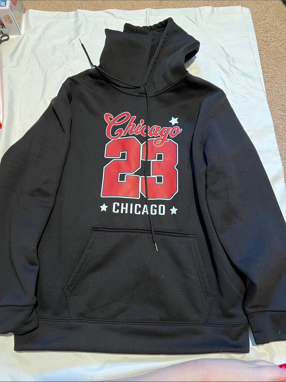 Chicago 23 Black sweatpants and hoodie set #sweats #chicago